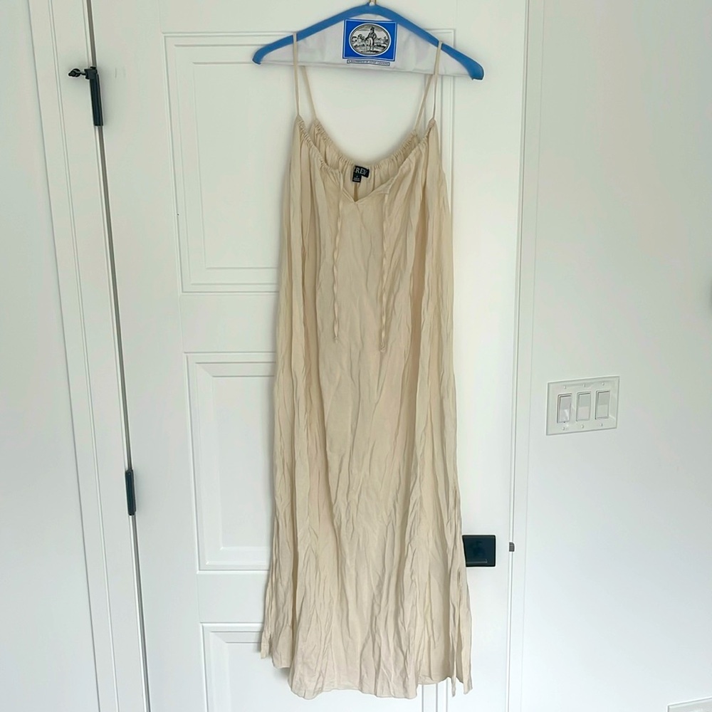 Jcrew Crinkled side-slit midi dress new this season